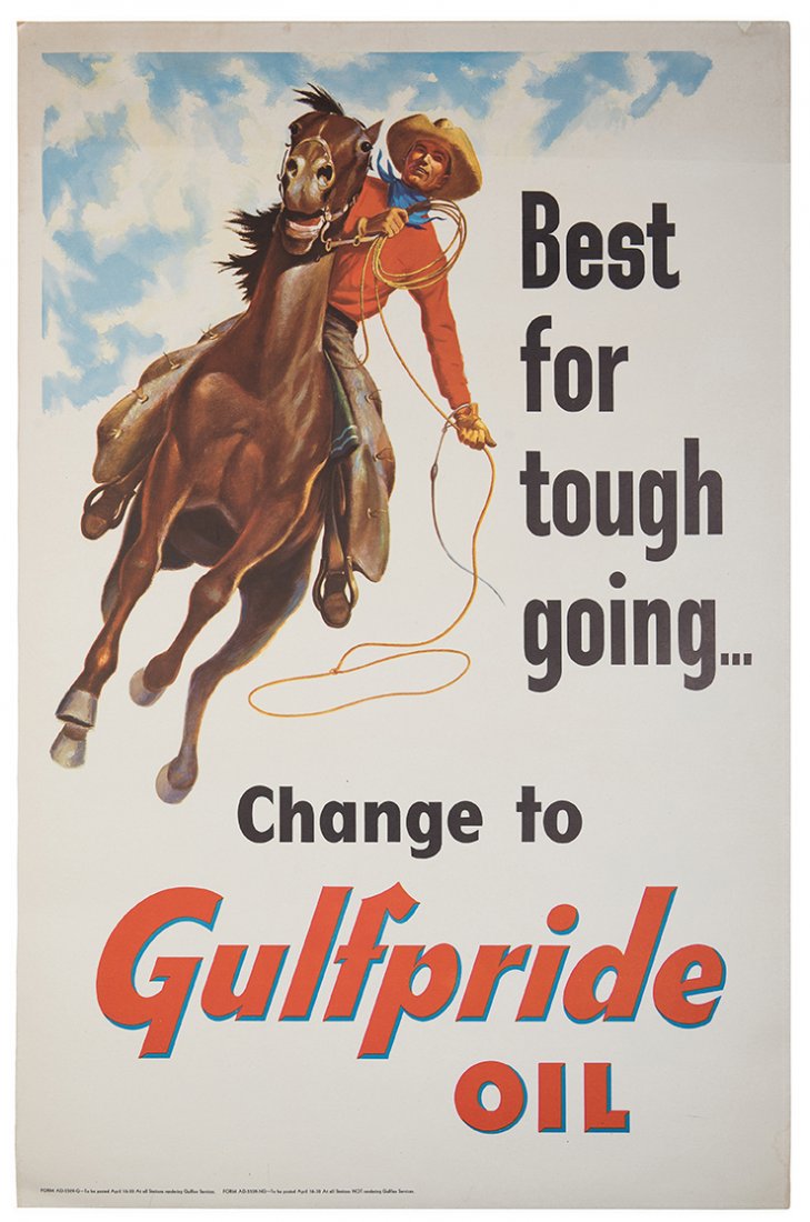 796. Gulfpride Oil. Circa 1950s. One-sheet (41 x 27”) (1 of 1)
