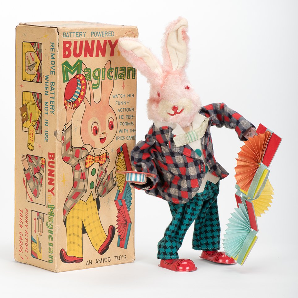 836. Bunny Magician Toy. Japan, Amico, 1950s. Battery (1 of 1)