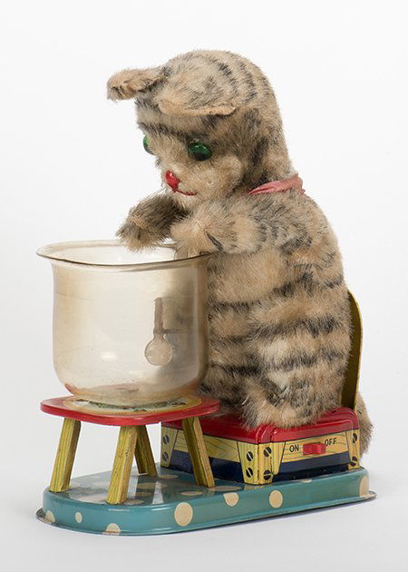 839. Hungry Cat Toy. Japan, Linemar, 1950s. Battery (1 of 1)