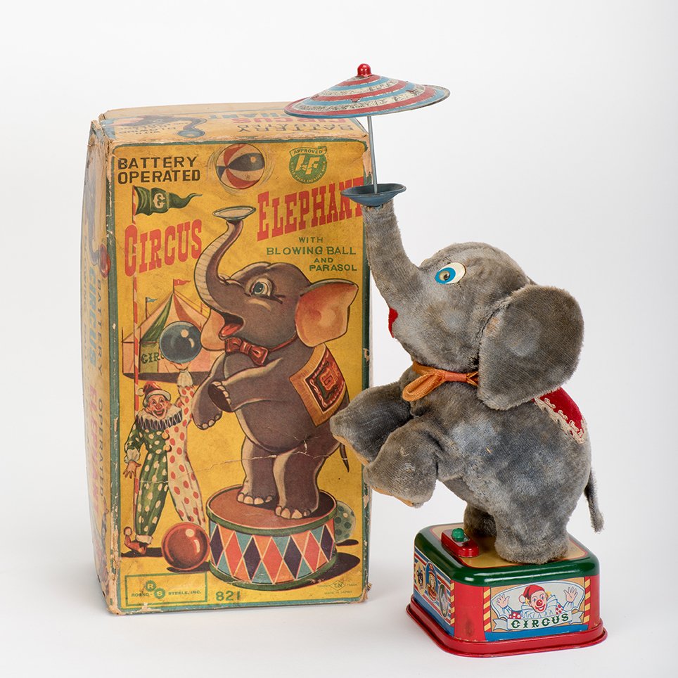 862. Circus Elephant Toy. Japan, Rosko-Steele, ca. (1 of 1)