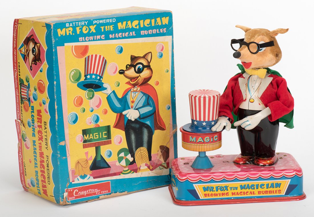 870. Mr. Fox the Magician Blowing Magical Bubbles. (1 of 1)