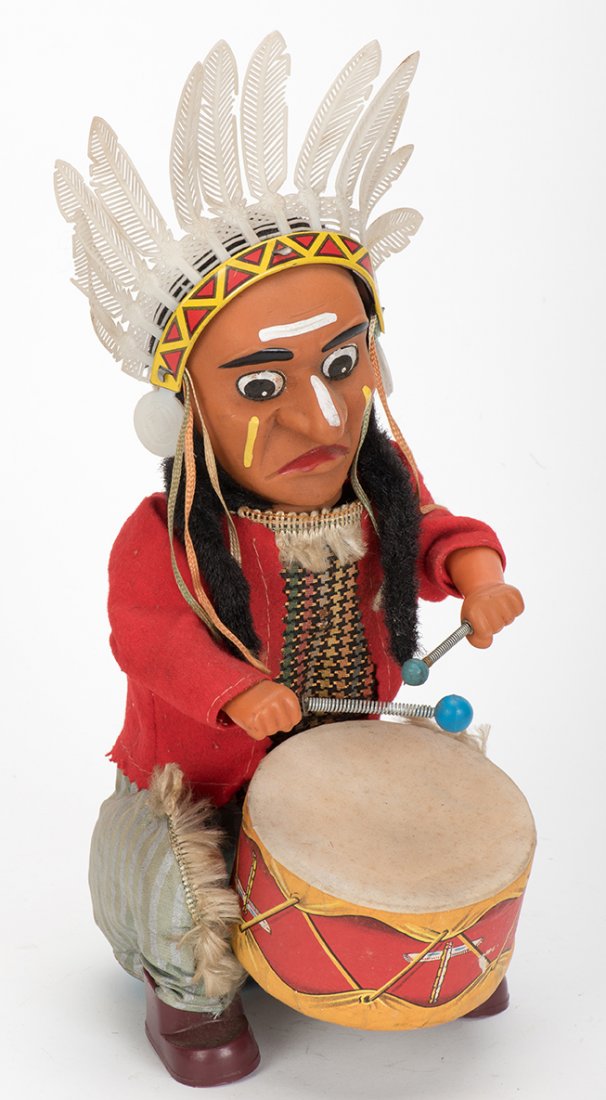 881. Indian Joe Toy. Japan, Alps, 1950s. Battery (1 of 1)