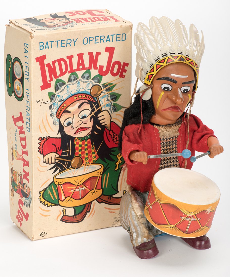 882. Indian Joe Toy. Japan, Alps, 1950s. Battery (1 of 1)