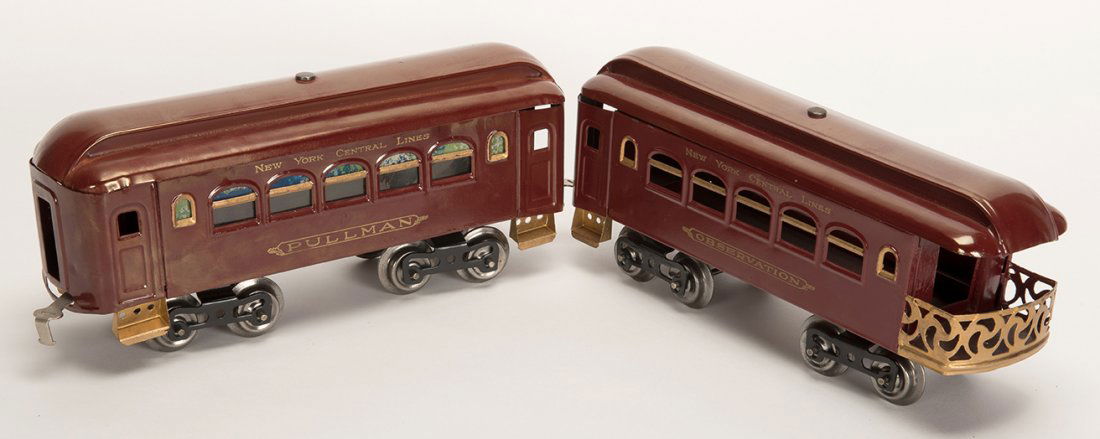 948. Lionel Standard Gauge Passenger Train Cars. Maroon (1 of 1)
