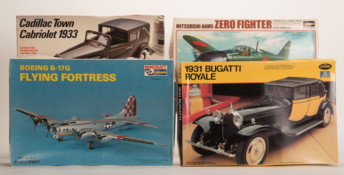 958. Carton of Miscellaneous Automobiles and Airplane (1 of 1)