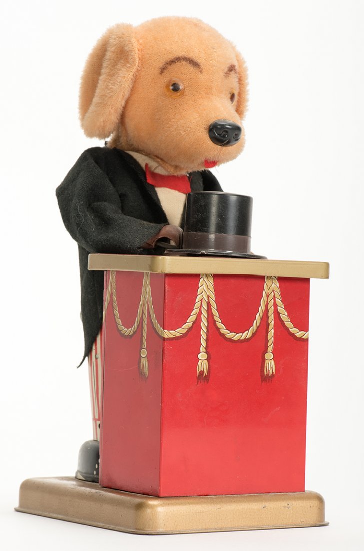 959. Wind-Up "Tricksie" Magician Dog Toy. Japan, ca. (1 of 1)