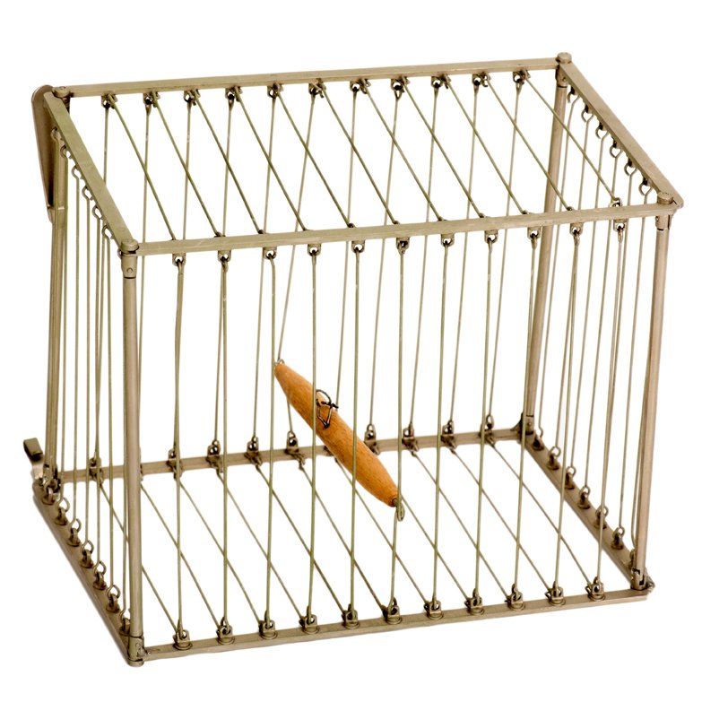 Vanishing Birdcage. German, ca. 1930. Handsome nickel (1 of 1)