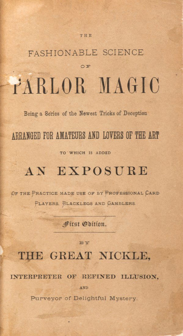 Nickle, Robert. The Fashionable Science of Parlor (1 of 2)