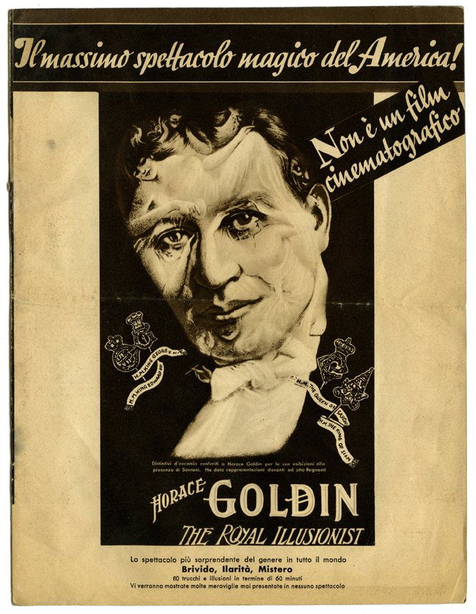 Goldin, Horace. Horace Goldin Italian Souvenir Program. (1 of 1)