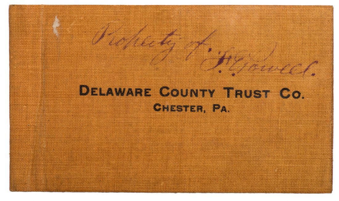 Powell, Frederick Eugene. F.E. PowellÕs Checkbook. (1 of 1)