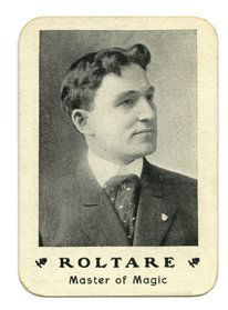 Roltare, Charles. Throw-Out Card of Magician Roltare. (1 of 1)