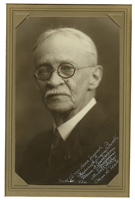 Teale, Oscar. Portrait of Oscar Teale, Inscribed and (1 of 1)