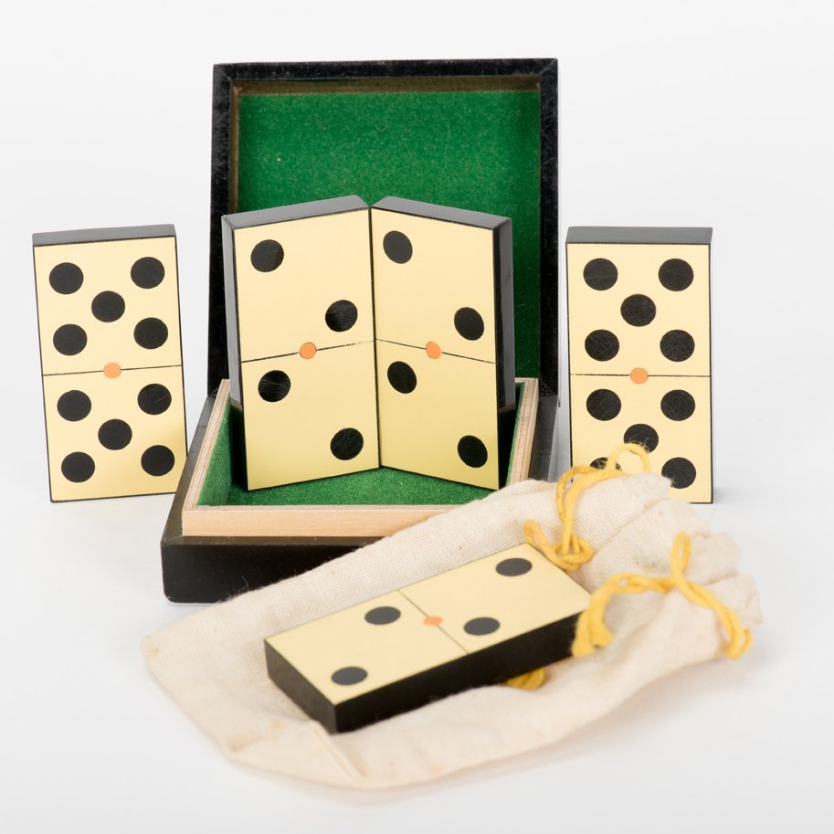Domino Set. Holland, Eddy Taytelbaum, ca. 1970. Five (1 of 2)