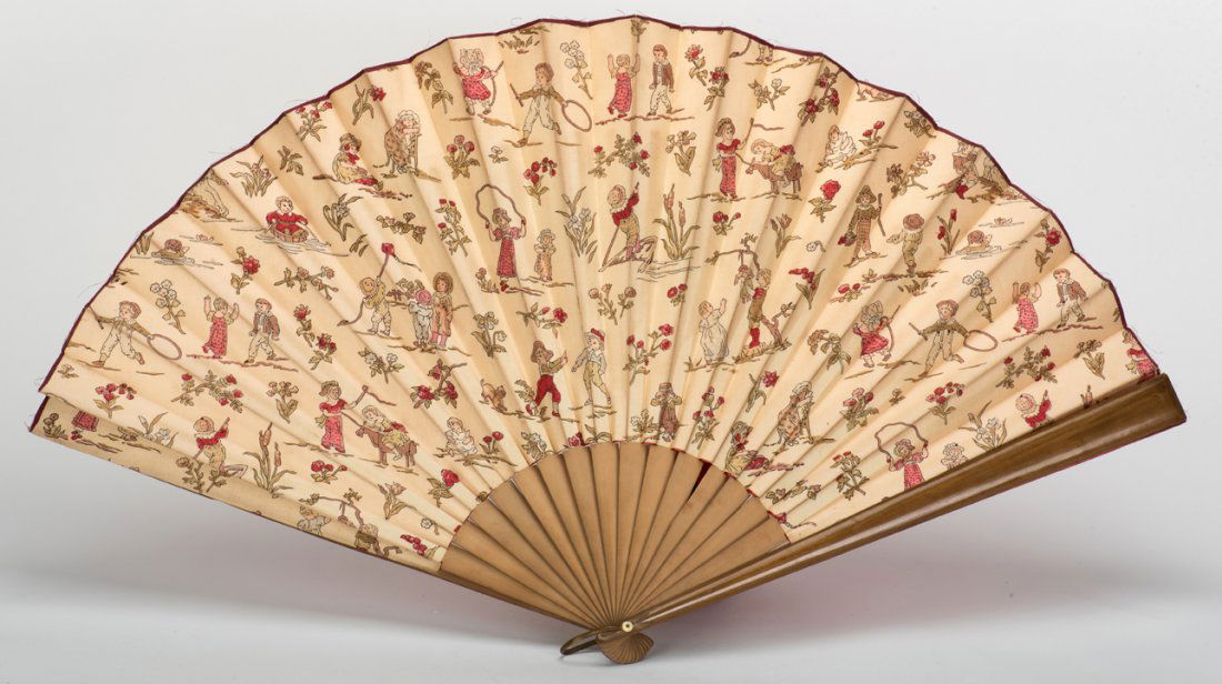 Vernon, Dai (David Frederick Wingfield Verner). Dai: Vernon, Dai (David Frederick Wingfield Verner). Dai Vernon’s Patterned Cloth Fan. Handsome wooden fan covered with patterned fabric and backed with red fabric. 15” long. Owned and used by Dai Vern