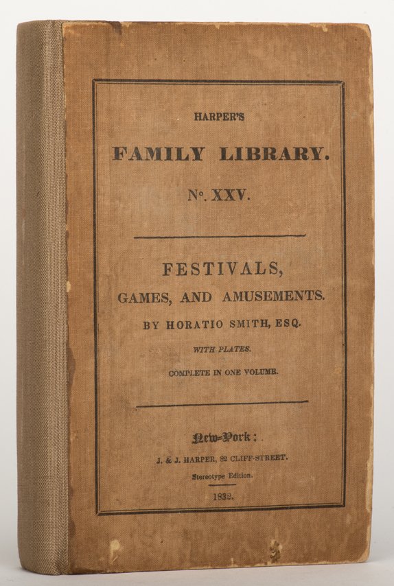 Smith, Horatio. Festivals, Games, and Amusements, (1 of 1)