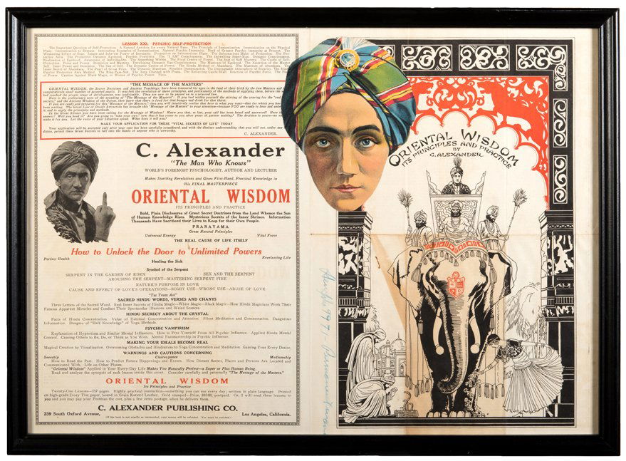 Alexander (Claude Alexander Conlin). Oriental Wisdom (1 of 2)