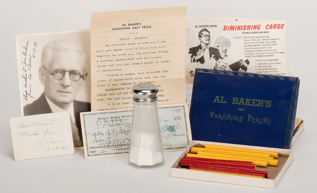 Baker, Al. Group of Small Props and Signed Ephemera. (1 of 1)