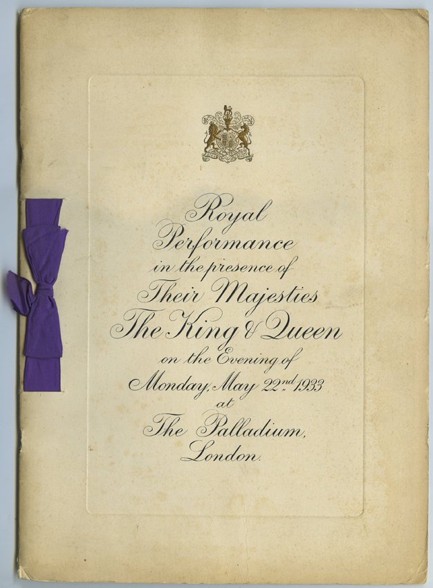 Cardini. Royal Command Performance Program. London: May (1 of 2)