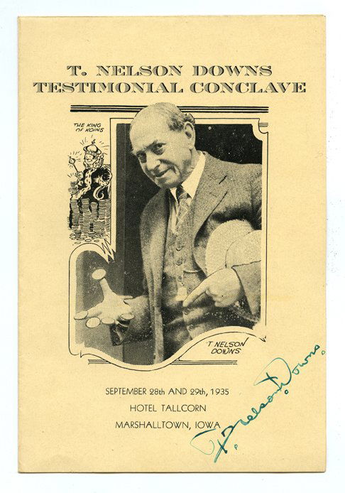 Downs, T. Nelson. Signed Testimonial Conclave Program. (1 of 1)