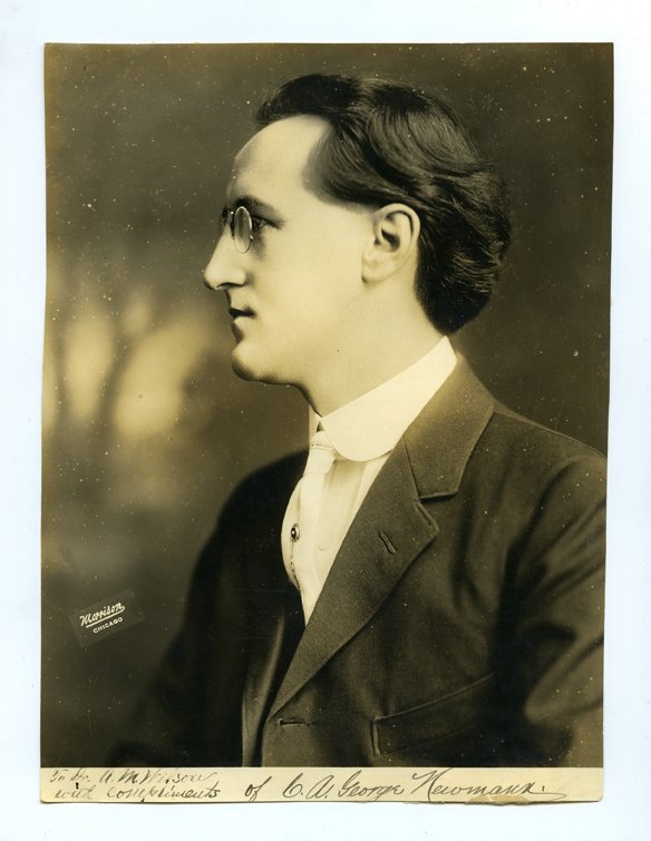 Newmann, C.A. George. Inscribed and Signed Portrait of (1 of 1)