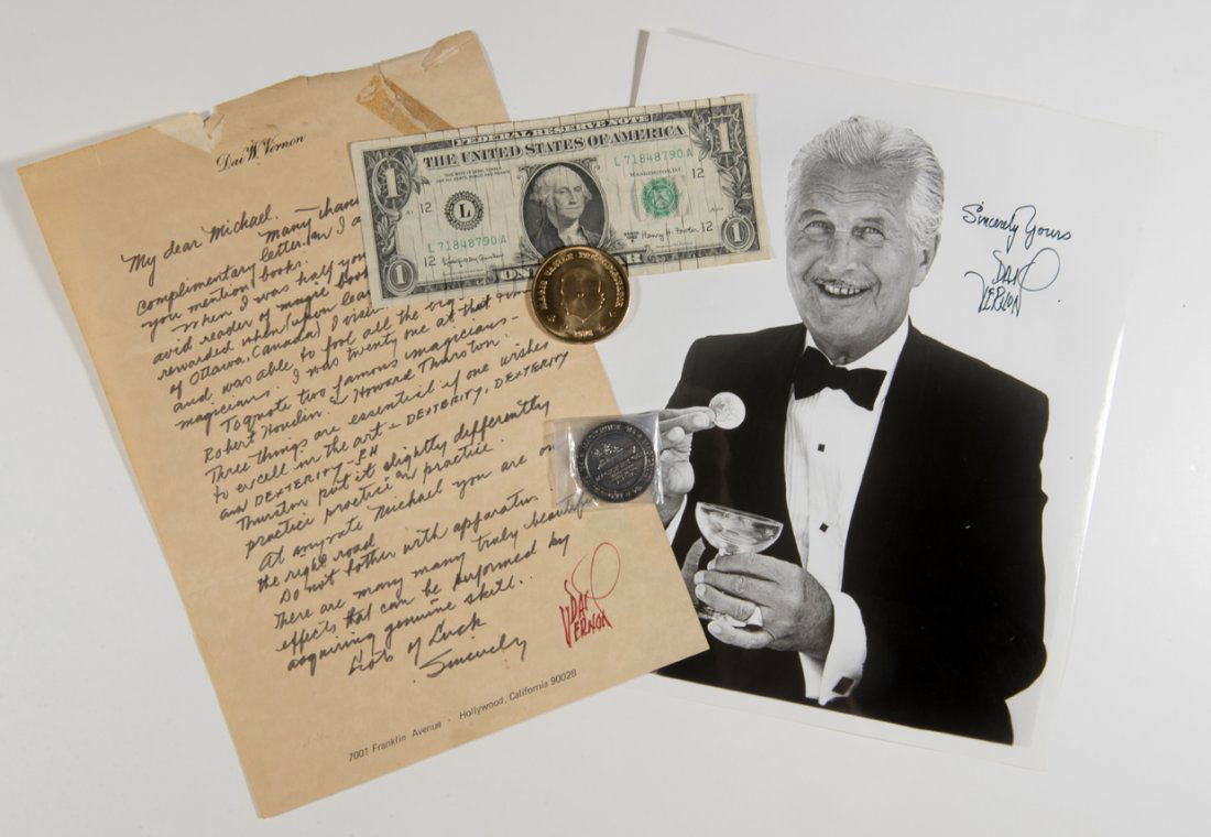 Vernon, Dai. Group of Dai Vernon Ephemera, Some Signed. (1 of 1)