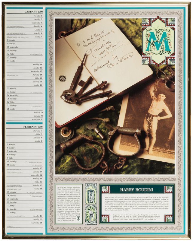 [Klosterman, Ken] Six Magic-Themed Poster Calendars. (1 of 6)