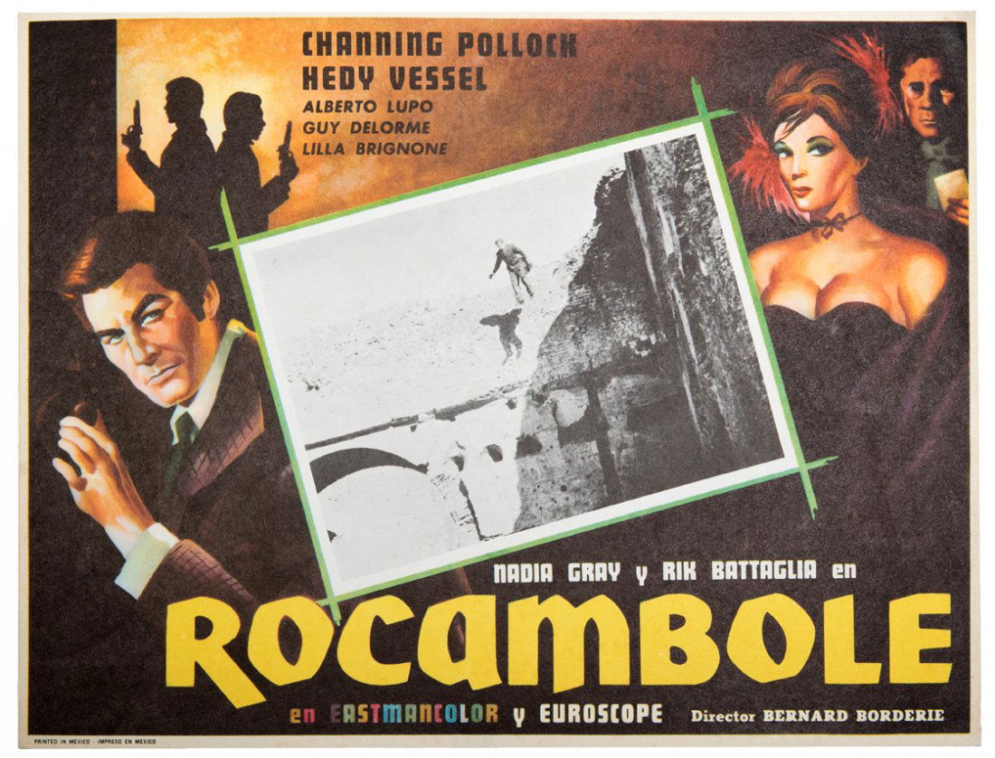 Pollock, Channing. Rocambole Lobby Card. Italy, 1963. (1 of 1)