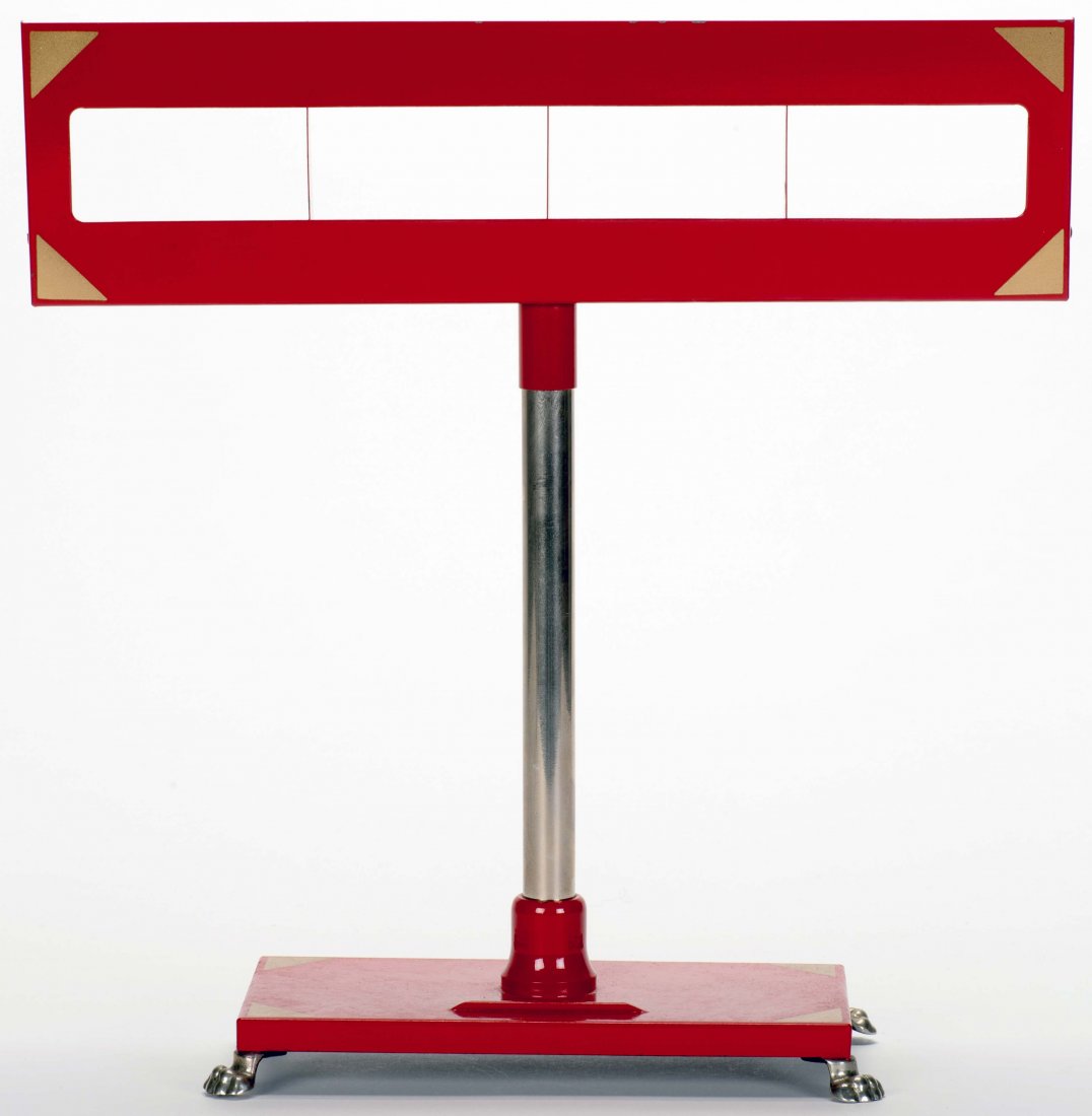 Ultra Four Ace Effect. New Haven: Petrie & Lewis, ca.: Ultra Four Ace Effect. New Haven: Petrie & Lewis, ca. 1940. Mechanical stand crafted from metal. The special construction facilitates the well-known four-ace assembly trick. 13" tall. Claw feet. Near 