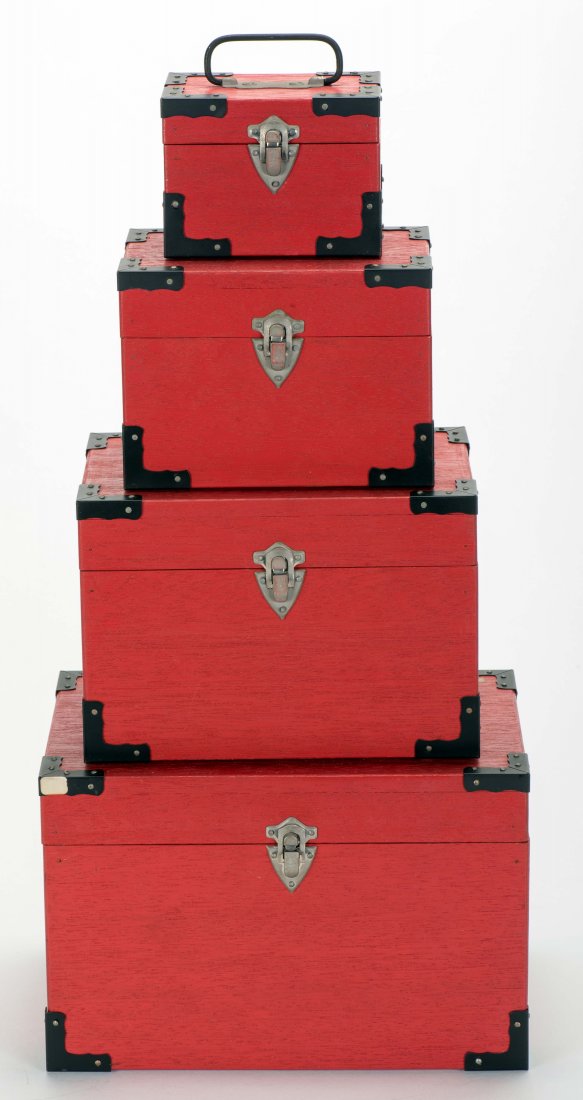 Nest of Boxes. Japan: Tricks Co., ca. 1980. Set of four (1 of 1)