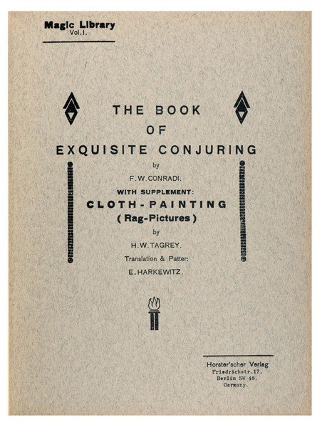 Conradi, F.W (trans. H.W. Tagrey). The Book of (1 of 2)