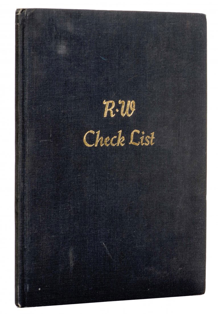 Winder, Roland. Check List of the Older Books on (1 of 1)