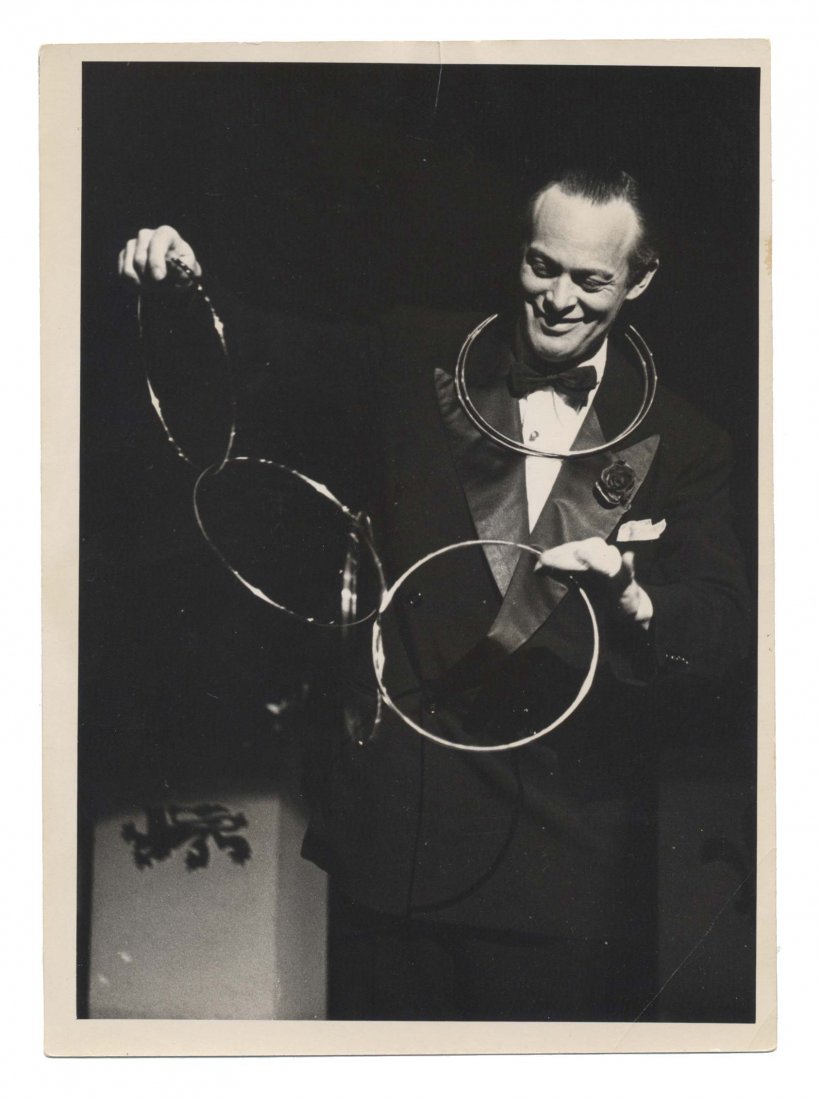 Benson, Roy. Three Photographs of Magician Roy Benson. (1 of 2)