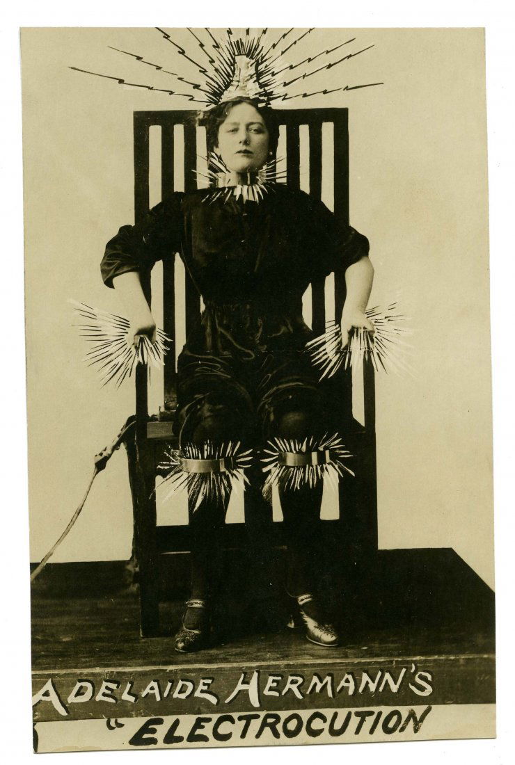 Herrmann, Adelaide. Adelaide Herrmann’s Electrocution (1 of 1)