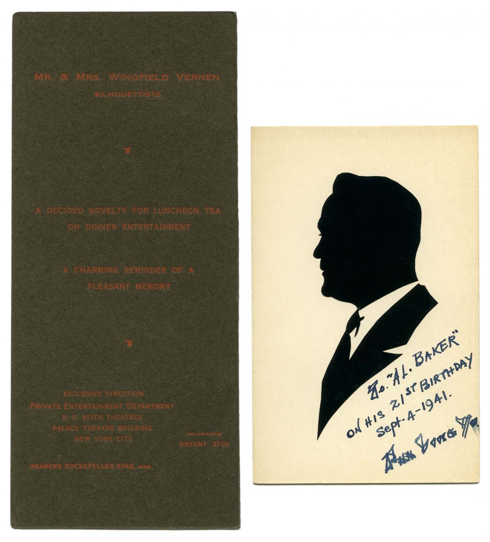 Vernon, Dai. Dai Vernon Silhouette of Magician Bill (1 of 1)