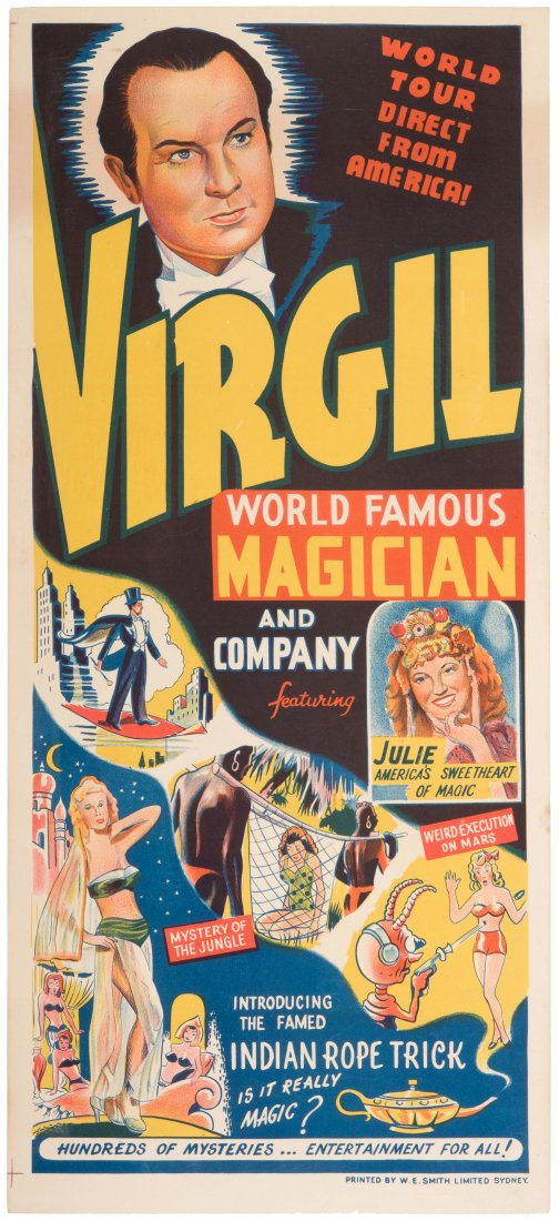 Virgil (Virgil Mulkey). Virgil. World Famous Magician. (1 of 1)