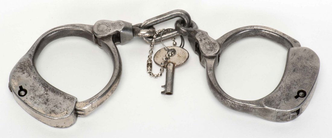 Bean Prison Handcuffs. Boston: Iver Johnson, ca. 1890s. (1 of 1)
