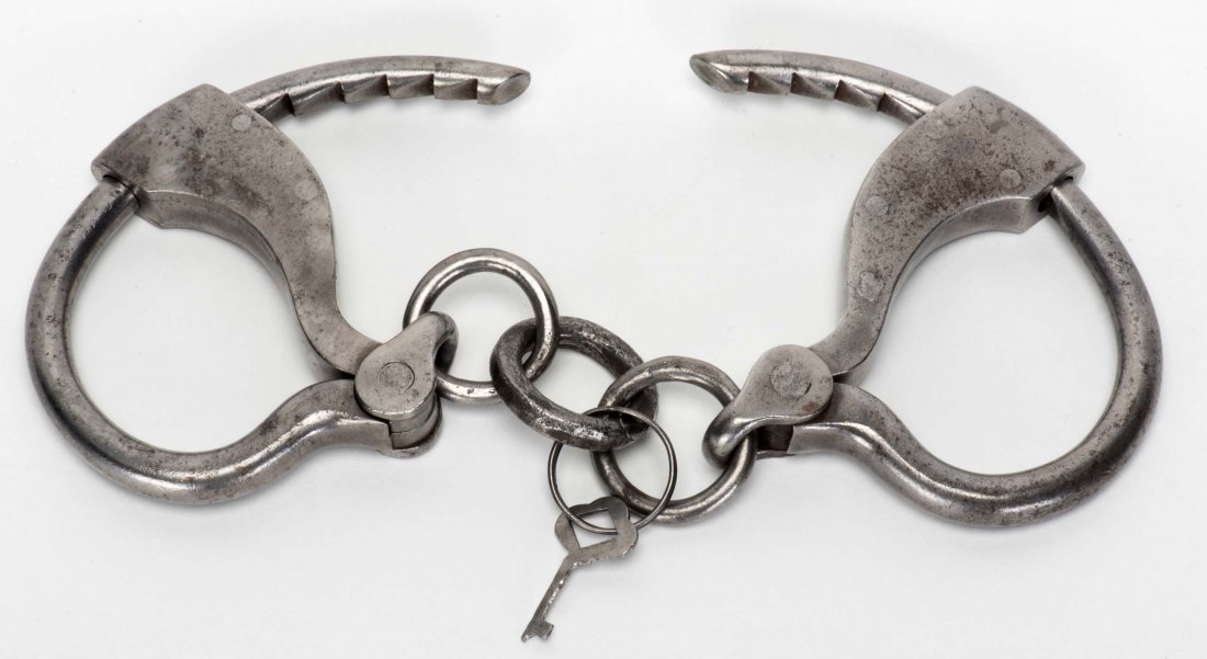 Tower Bottom Key Handcuffs. Circa late nineteenth (1 of 1)