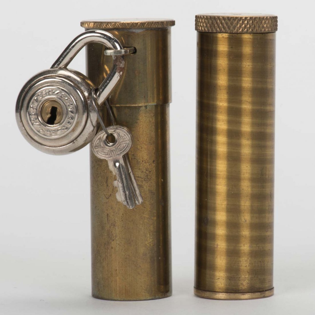 Two Vintage Bill Tubes. German, ca. 1950. Two brass (1 of 1)