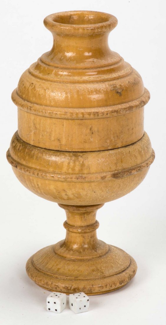 Dice Vase. German [?], ca. 1930. Turned wooden vase (5 (1 of 1)