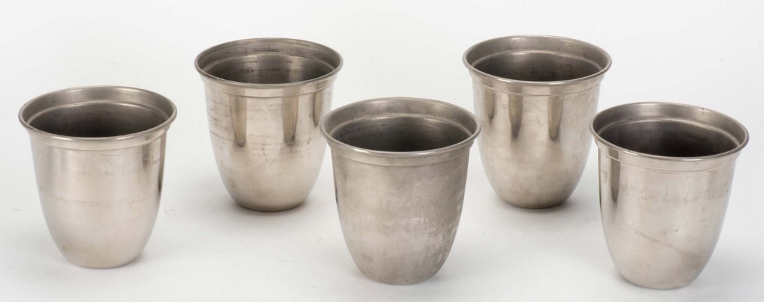 Germain Water Jars. German, ca. 1930. Six spun metal (1 of 1)