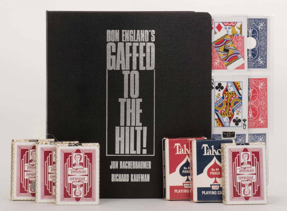 Racherbaumer, Jon and Richard Kaufman. Don England’s: Racherbaumer, Jon and Richard Kaufman. Don England’s Gaffed to the Hilt! [New York]: Kaufman and Greenberg, 1985. First Edition. Publisher’s cloth binder stamped in silver. Photographs. 4to. Very 