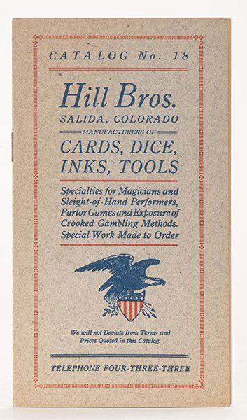 Hill Bros. Catalog No. 18. Salida, Colo., ca. 1930s. (1 of 1)