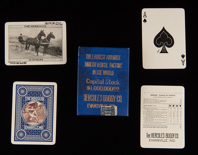 Hercules Buggy Co. Advertising Playing Cards. (1 of 1)