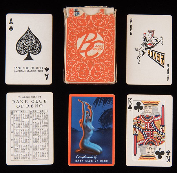 Bank Club of Reno Nevada Playing Cards. St. Paul: Brown (1 of 1)
