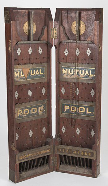 Gaffed Mutual Pool Ball Drop. Maker unknown, ca. 1880. (1 of 2)