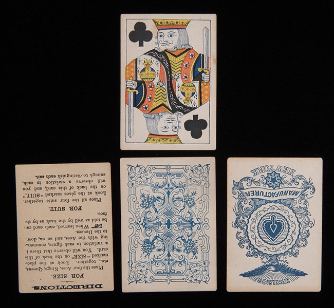 Marked Deck “Excelsior" Playing Cards. 52 + Instruction (1 of 1)
