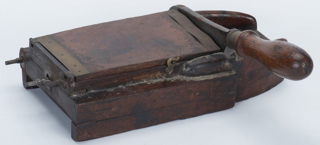 Card Trimmer. American, maker unknown, ca. 1890. Brass (1 of 1)