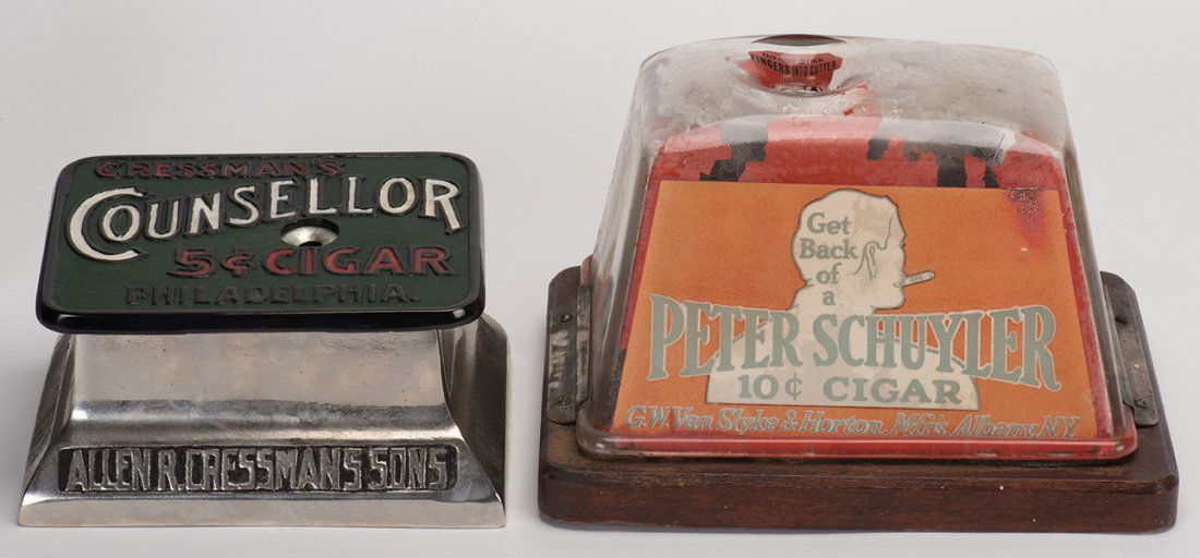 Two Advertising Brunhoff Cigar Cutters. The first a (1 of 1)