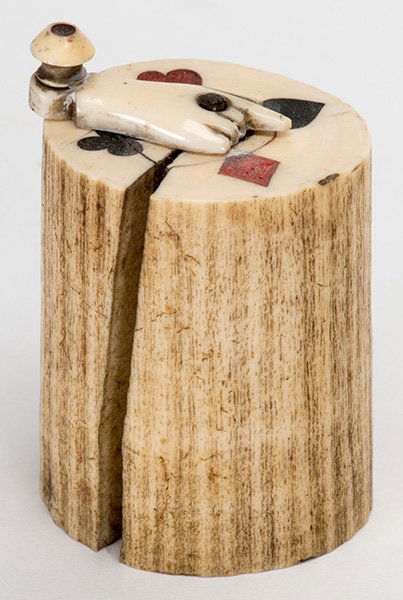 Ivory Trump Indicator. Circa 1910. Ivory trump (1 of 2)