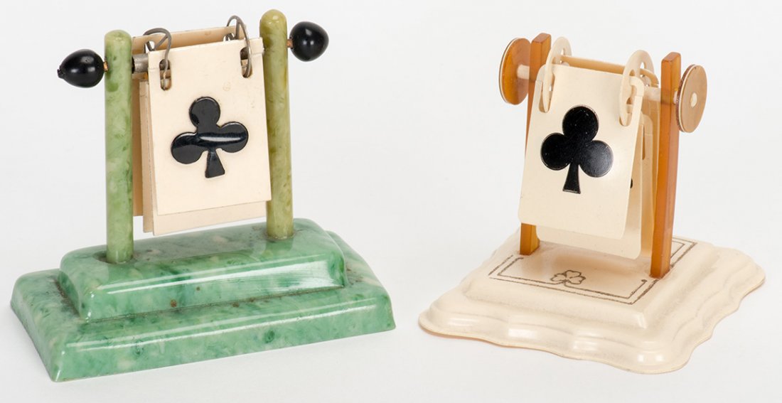 Two Celluloid Trump Indicators. Circa 1930. Excellent. (1 of 1)